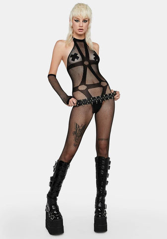Ticking Time Bomb Fishnet Bodystocking