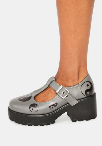 Taijitu Yin-Yang Mary Janes