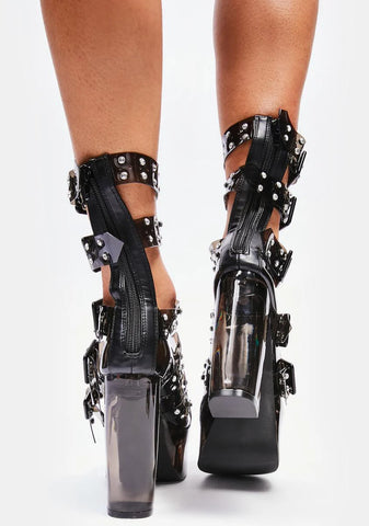 Model Behavior Strappy Platform Heels