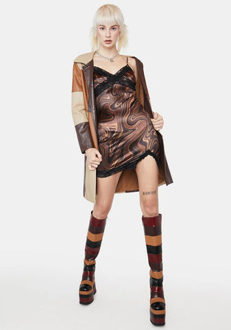 Little Pick Me Up Satin Mini Dress