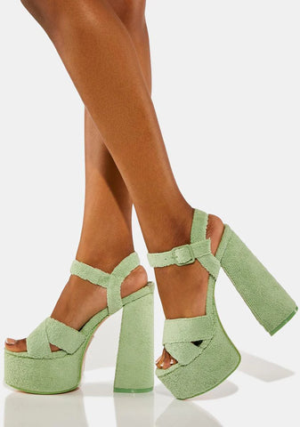 Mint Content Platform Heels