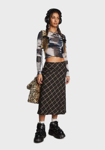 Electric Angel Mesh Crop Top