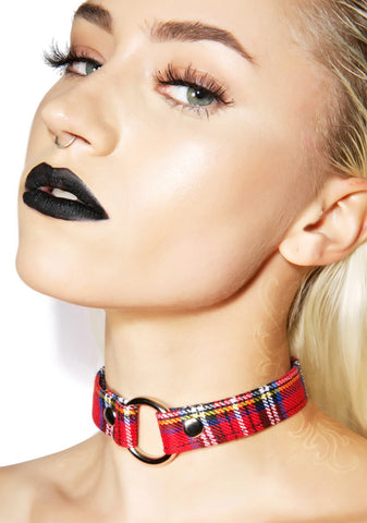Plaid Ass Choker