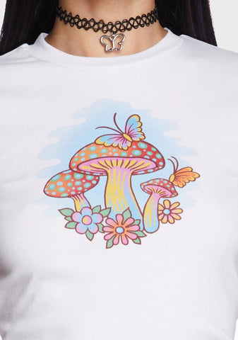 Hallucination Station Mushroom Baby Tee