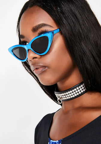 Royally Shine On Ya Metallic Sunglasses