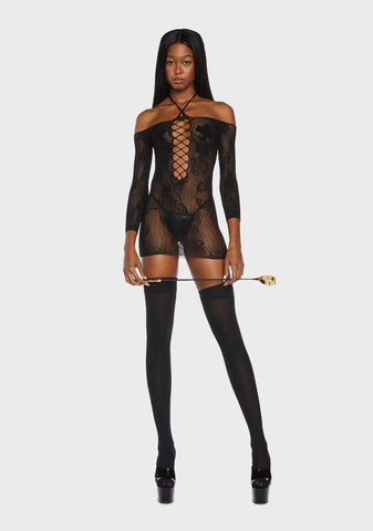 Come On Over Sheer Bodystocking