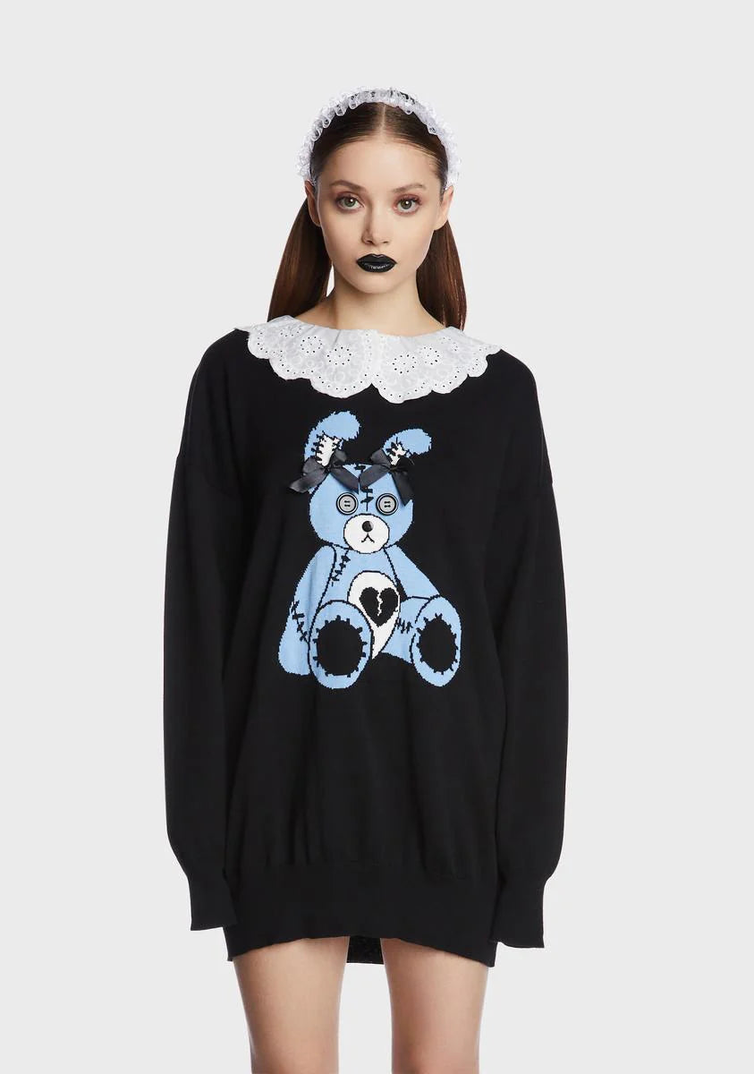 Tortured By Thoughts Oversized Sweater