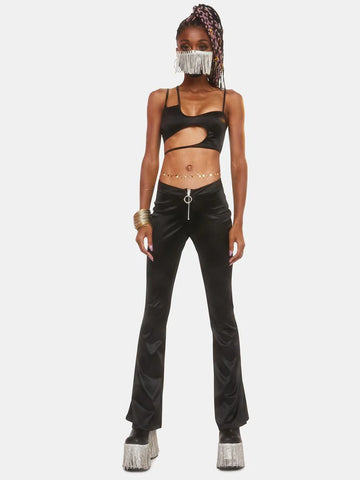 Dark Liaison Satin Flares