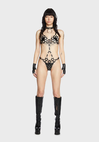 Storm Vegan Leather Bodysuit