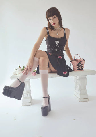 Sad Or Something Heart Crop Top