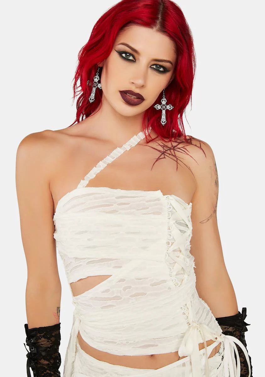Mummy Wrap Bustier Top