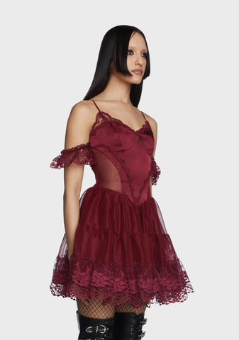 Off The Shoulder Ruffled Dress