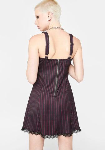 Never Grow Up Pinstripe Dress