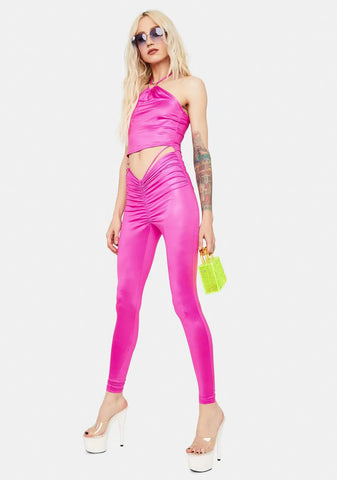 Candy Jaded Heart Cutout Jumpsuit