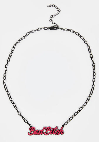 Build A Bitch Chain Necklace