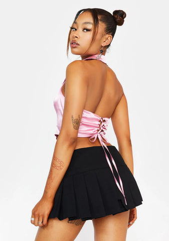 Darling On Your Radar Satin Corset Top