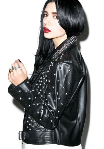 Vicious Vegan Studded Jacket