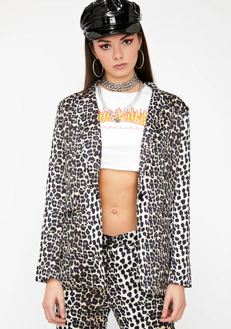 Killing 'Em Leopard Blazer