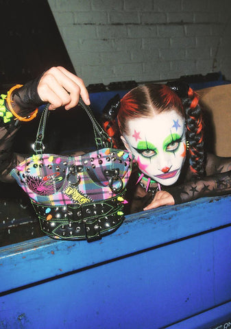 Paint The Town Plaid Corset Bag