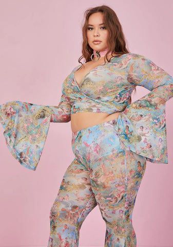 Lux Divine Lush Opulence Wrap Top