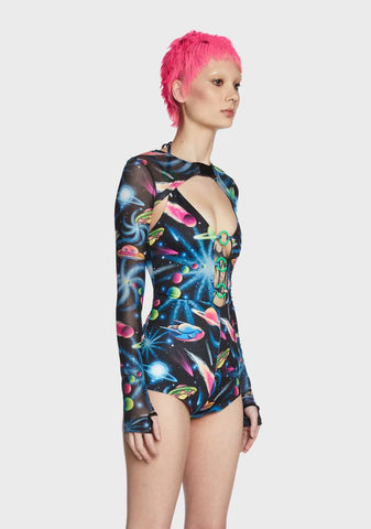 Space Odyssey Mesh Shrug