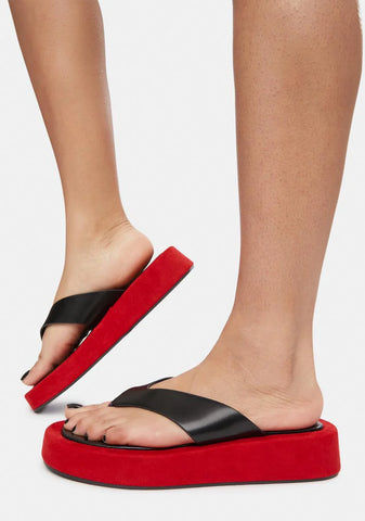 Enjoy The Ride Platform Sandals