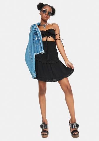 Country Road Smocked Mini Dress