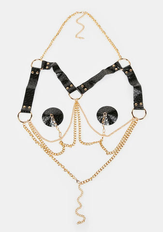 Domina Reusable Harness Chain Pasties