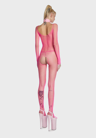 In Action Fishnet Bodystocking