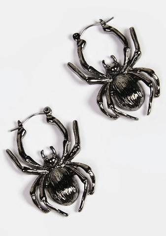 Be Afraid Spider Earrings