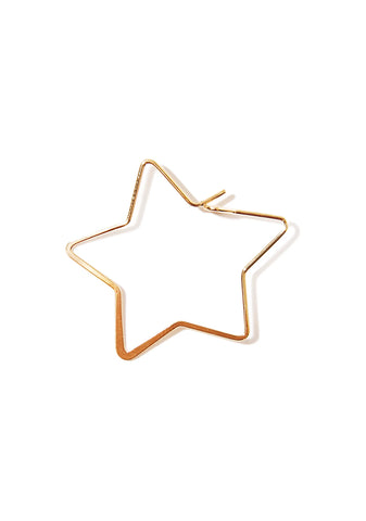 Lucky Star Hoop Earrings