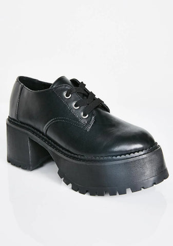 Midnight High School Hellcat Chunky Platforms