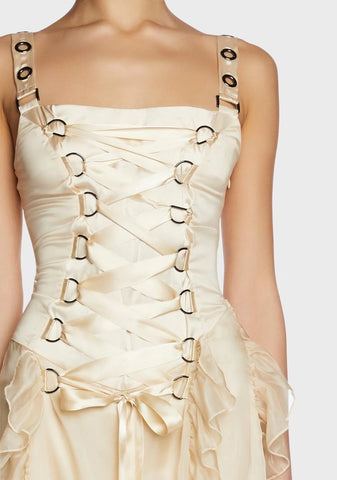 Ivory Life's No Fairytale Midi Dress