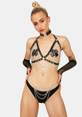 Chained N' Dangerous Crotchless G-String