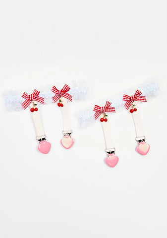 Be Cherry Your Sweetie Ruffle Leg Garters