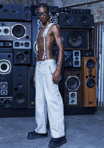 Compression Unisex Suspender Backpack Pants