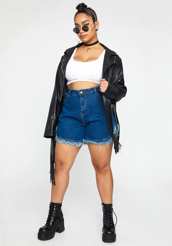 Babe Don't Come Knocking Denim Shorts