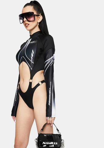 Speed Racer Long Sleeve Bodysuit