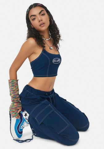 Catching Wind Nylon Halter Top