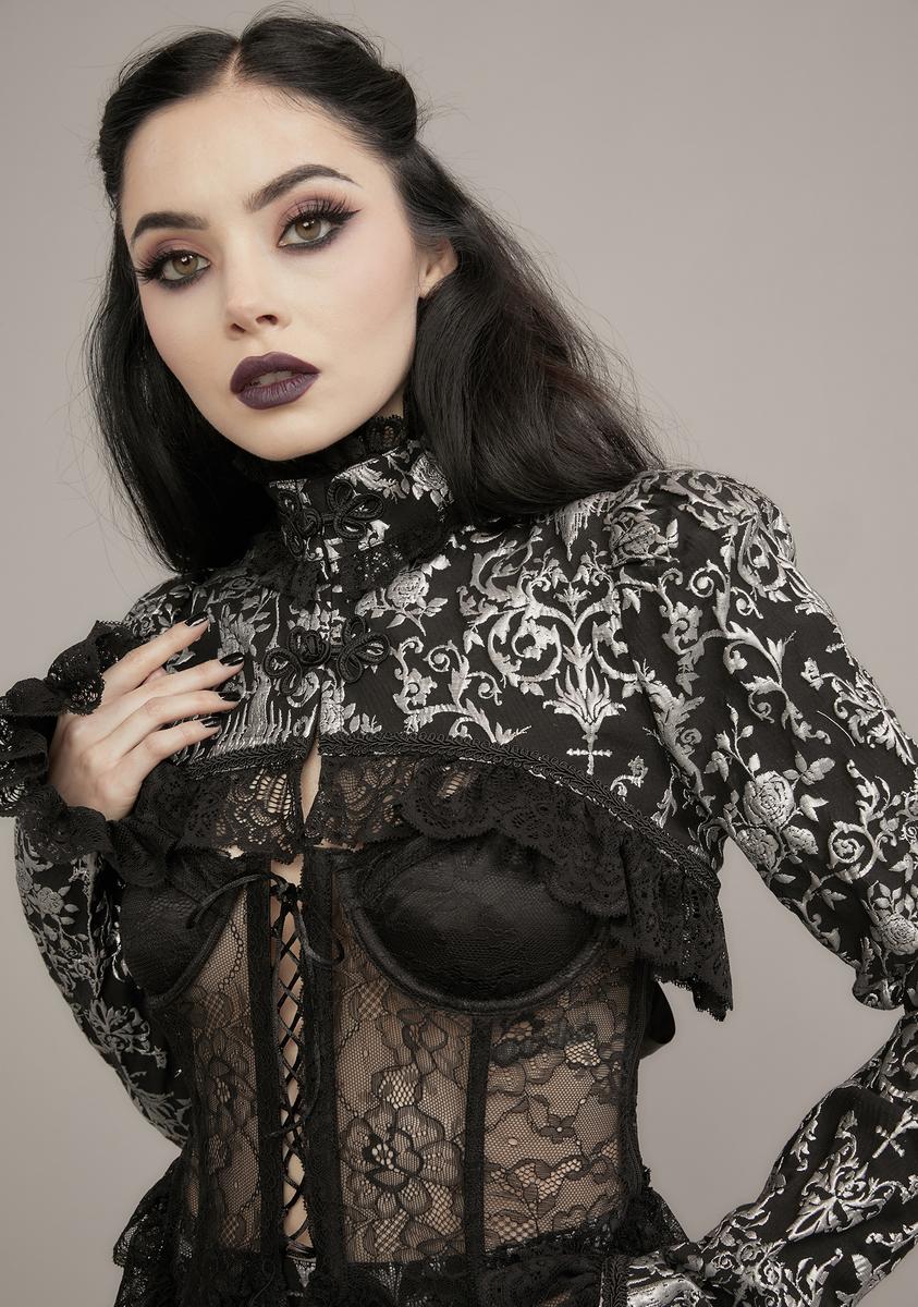 To Tell The Tale Brocade Shrug