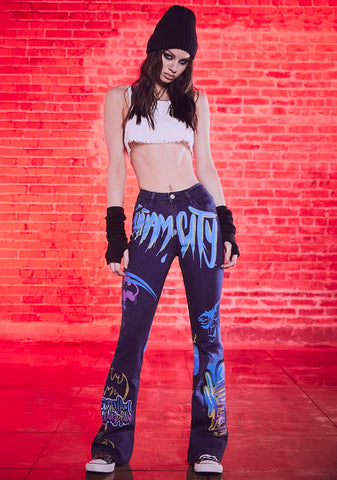 Dark City Graphic Jeans