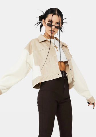 Off The Clock Two-Tone Denim Jacket