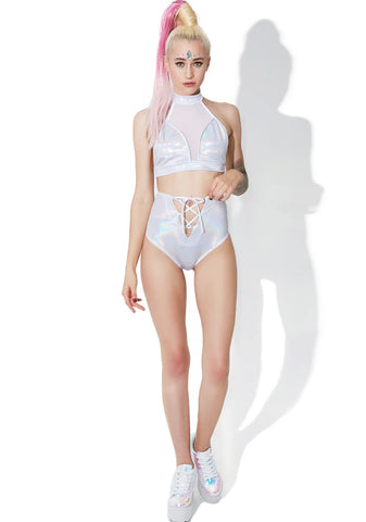 Space Slayer Lace-Up Hot Shorts