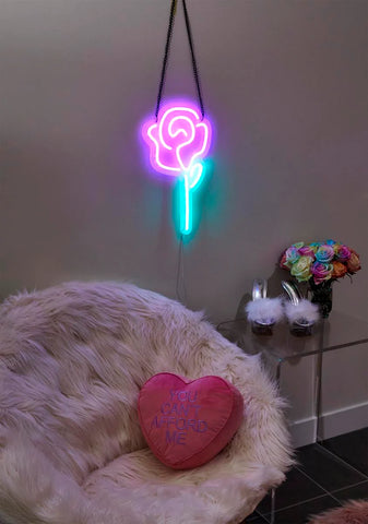 Once And Floral Neon Light