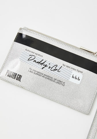 Daddy's Bank Glitter Purse