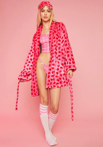 Loyal Maneater Velour Robe Set