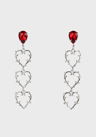 Fallen Heart Earrings