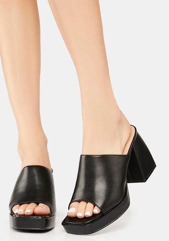 First Place Heeled Mules