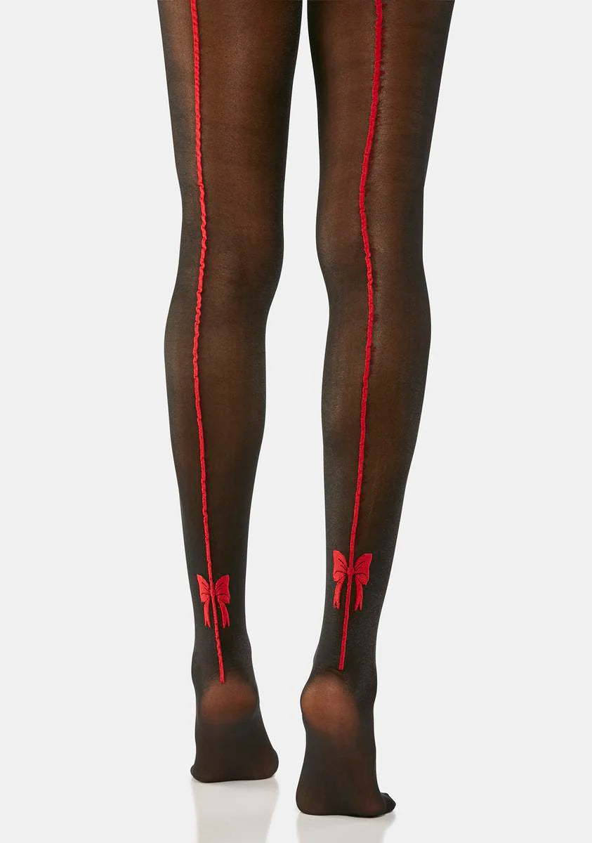 A Grand Affair Printed Tights