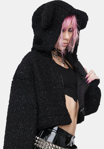 Drawstring Coat Jacket